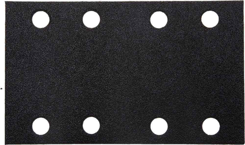 Лист шлиф. универс. URAGAN ″Оптимал. для тверд. пород дерева″ 8 отв. по линии, на липучке, для ПШМ, P80, 80х133мм, 10шт