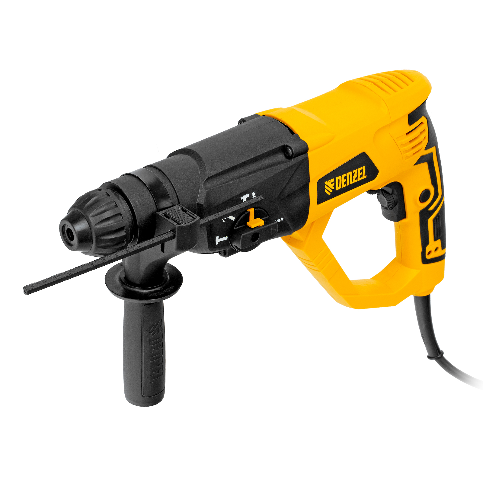 Перфоратор электрический RH-1050-26, SDS-plus, 1050 Вт, 3.2 Дж, 3 плюс 1 режим Denzel (26608)