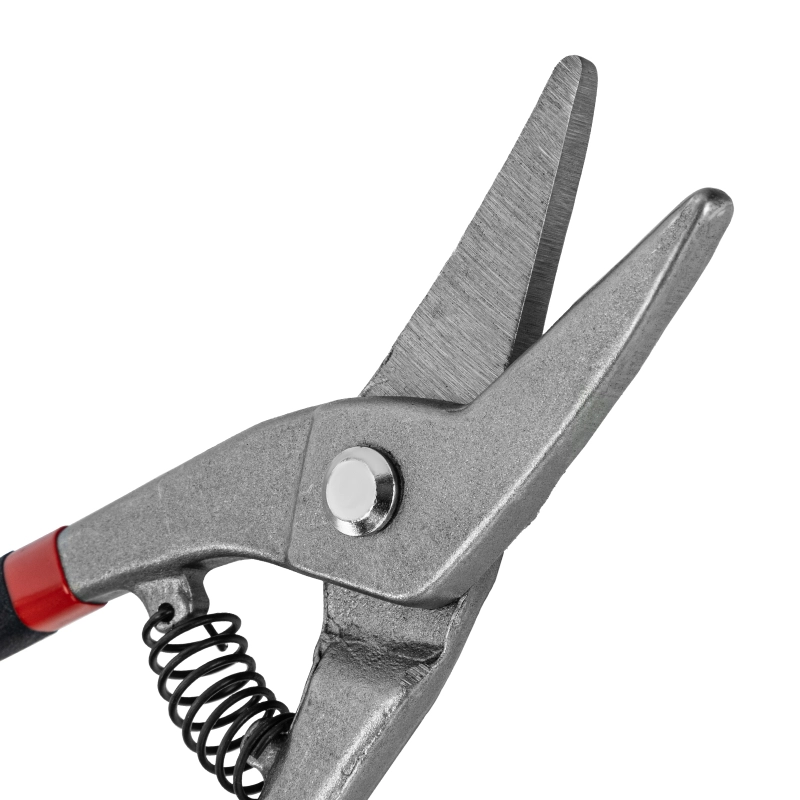 Ножницы по металлу, 250 мм, для фигурного реза, обливные рукоятки Matrix (78317)