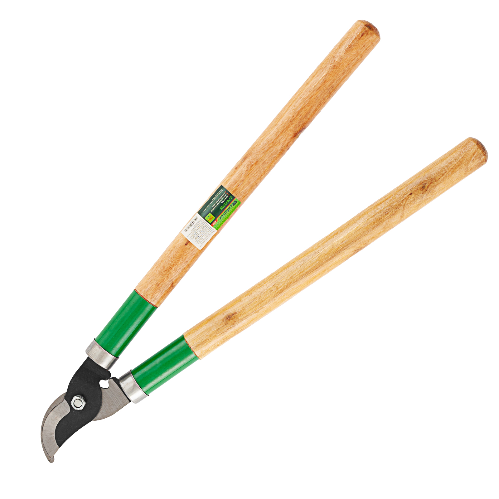 Сучкорез прямого реза, 490 мм, деревянные рукоятки, Сибртех (60579)