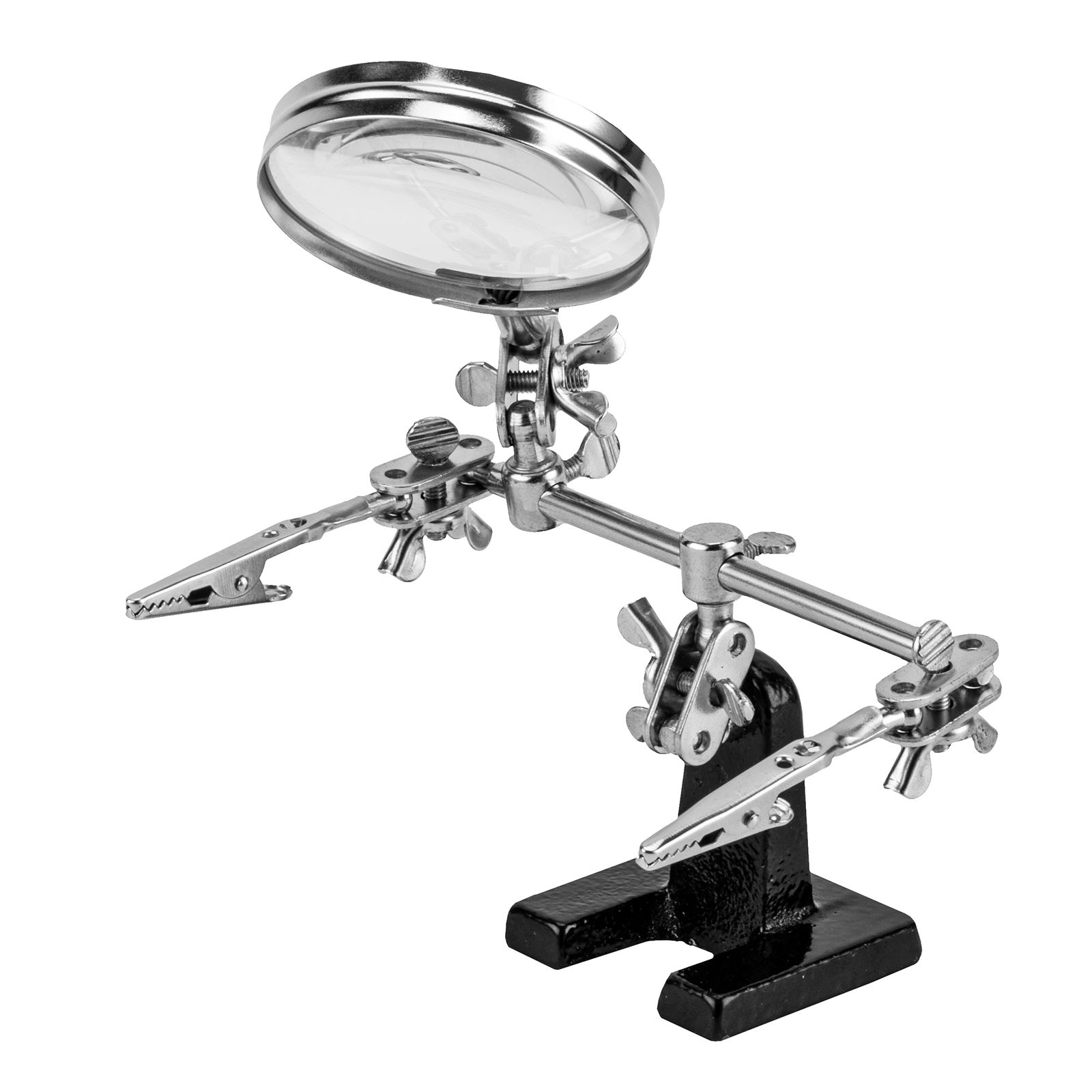 Зажим для пайки "Третья рука" с лупой Sparta (914605)