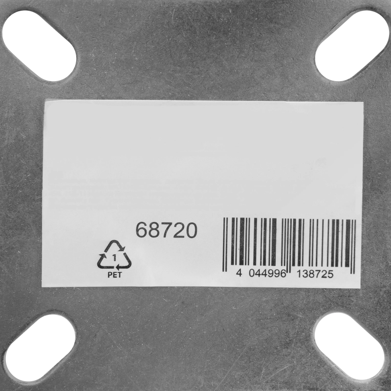 Колесо поворотное с тормозом D 75 мм, крепление  платформенное Сибртех (68720)