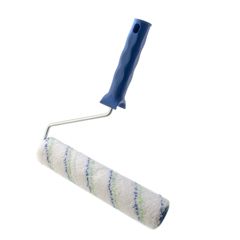 Валик "Водные краски", 250 мм, ворс 12 мм, D - 36 мм, D ручки - 6 мм, полиэстер Сибртех (80193)