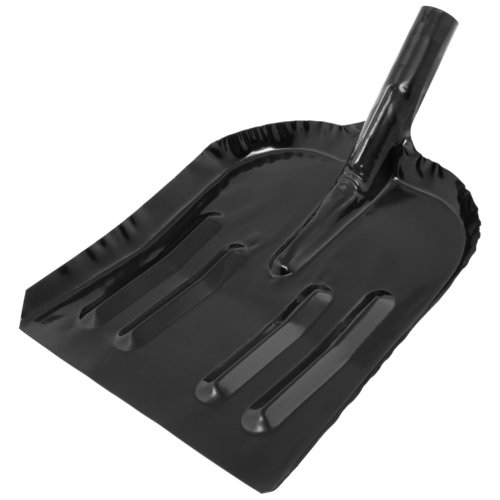 Лопата для уборки снега стальная эмалированная, 320 х 340 мм, без черенка, (615315)