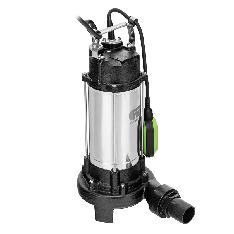 Фекальный насос СФН1500-Н, 1500 Вт, напор 19 м, 25000 л/ч, нож Сибртех (99805)