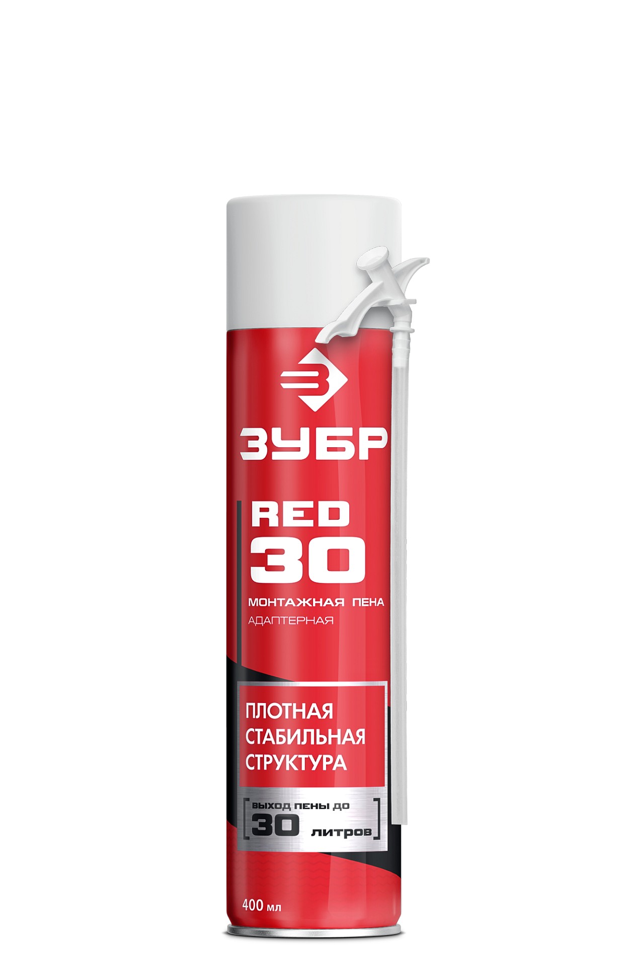 ЗУБР STD, 400 мл, адаптерная, всесезонная, SVS, выход до 22 л, монтажная пена (41140)