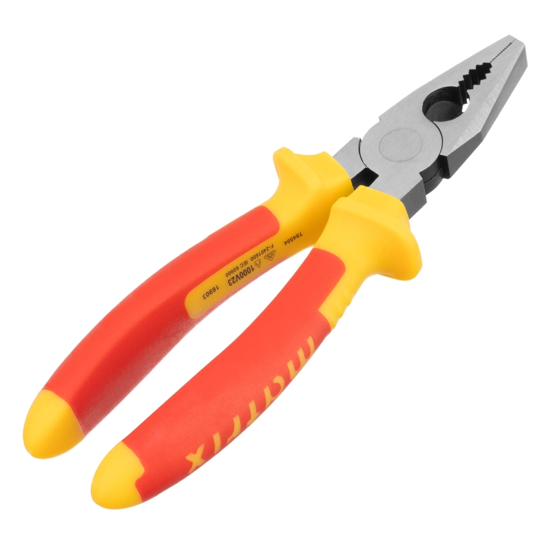 Плоскогубцы комбинированные, Insulated, 180 мм, двухкомпонентные рукоятки Matrix Professional (16903)