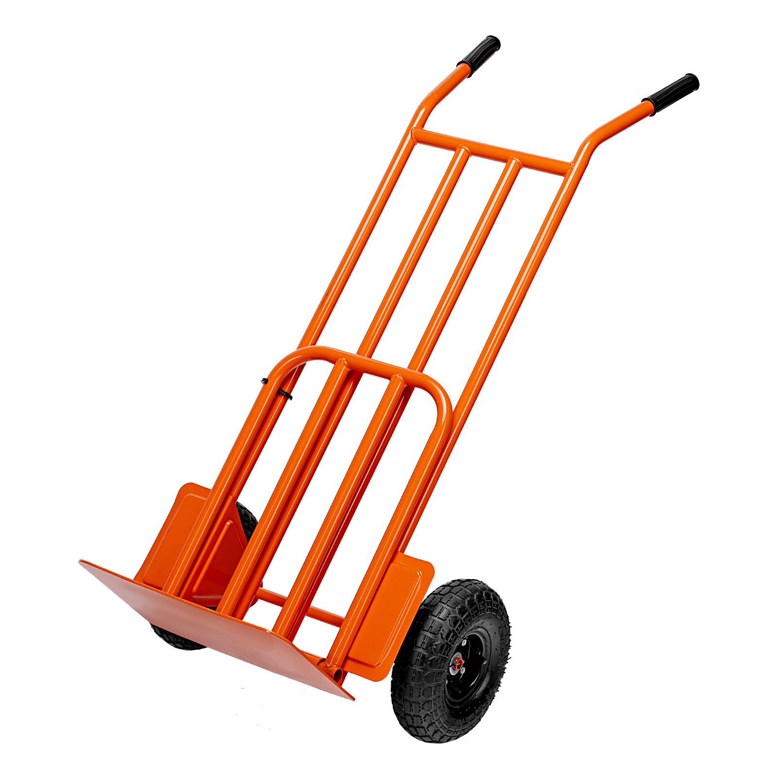 Тележка ручная 2-х колесная, усиленная, г/п 250кг, откидная платформа 530х400мм Сибртех (69302)