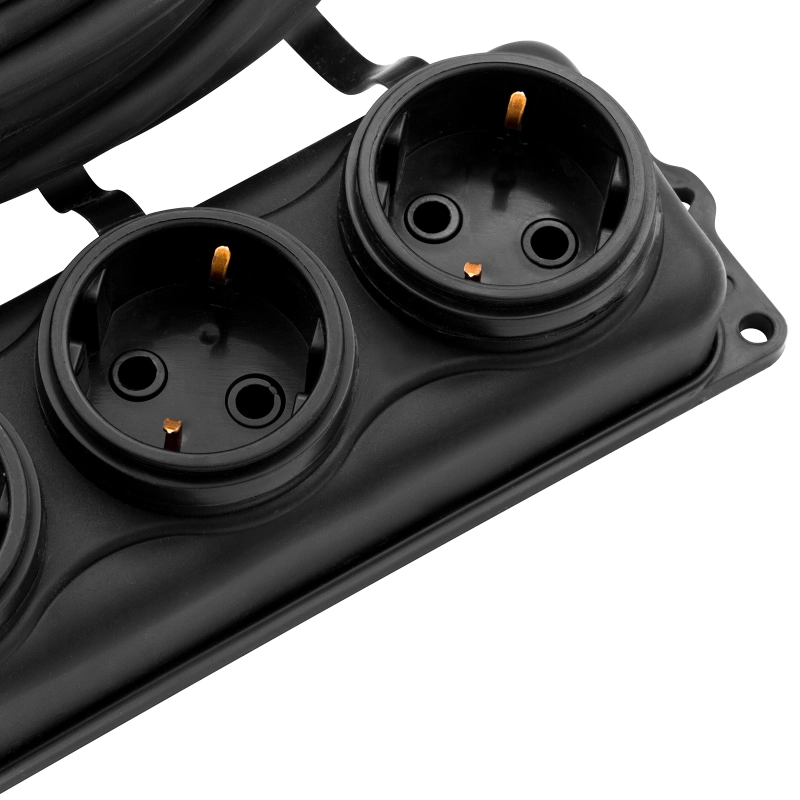 Удлинитель силовой 10 м, 16 А, тип УХз16, 3 x 1.5 мм, Сибртех (95885)