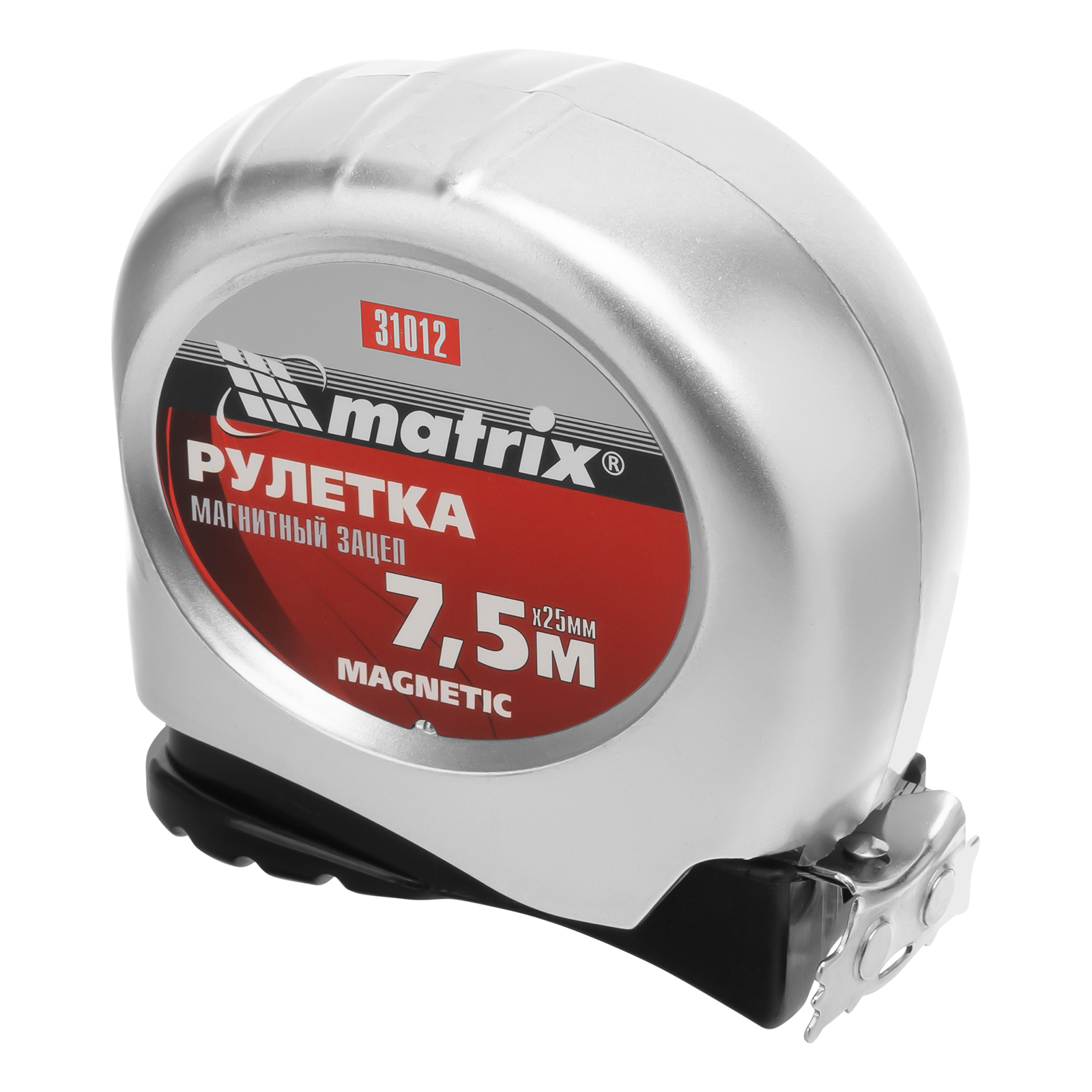 Рулетка Magnetic,7,5 м х 25 мм,магнитный зацеп Matrix (31012)