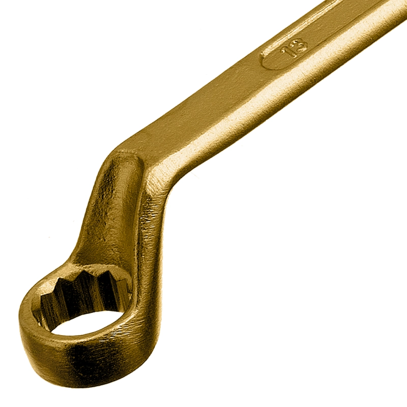 Ключ накидной, 10 х 13 мм, желтый цинк Сибртех (14618)