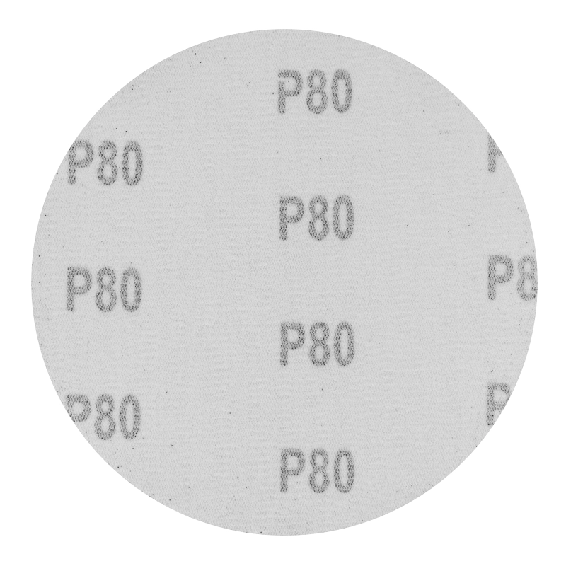 Круг абразивный на ворсовой подложке под "липучку", P 80, 125 мм, 10 шт Сибртех (738457)