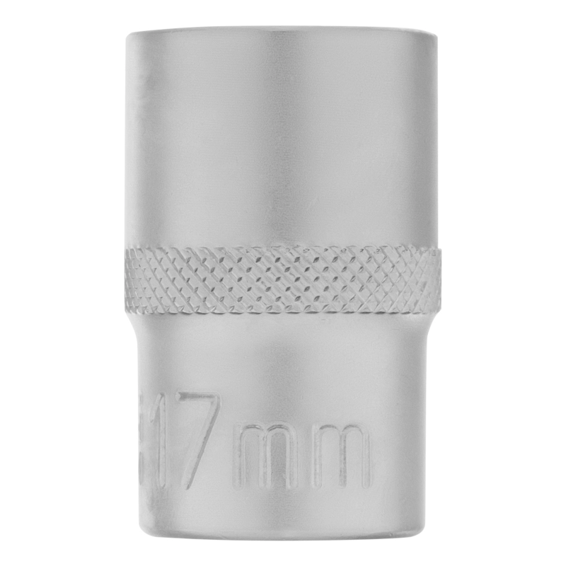 Головка торцевая, 17 мм, шестигранная, CrV, под квадрат 1/2 Stels (13828)