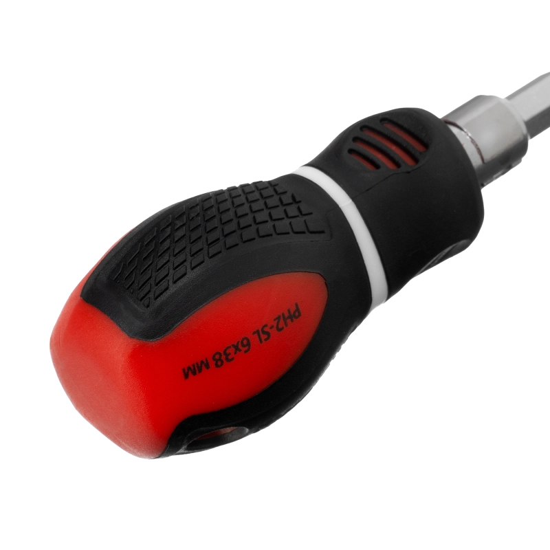 Отвертка комбинированная, SL6/PH2 х 38 мм, CrV, двухкомпонентная рукоятка Matrix (11581)