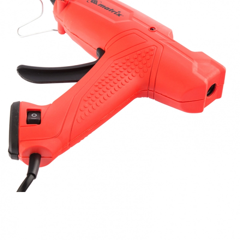 Клеевой пистолет, 11 мм, 30 (160) Вт, 18 г/мин, выключатель и индикатор напряжения Matrix (93006)