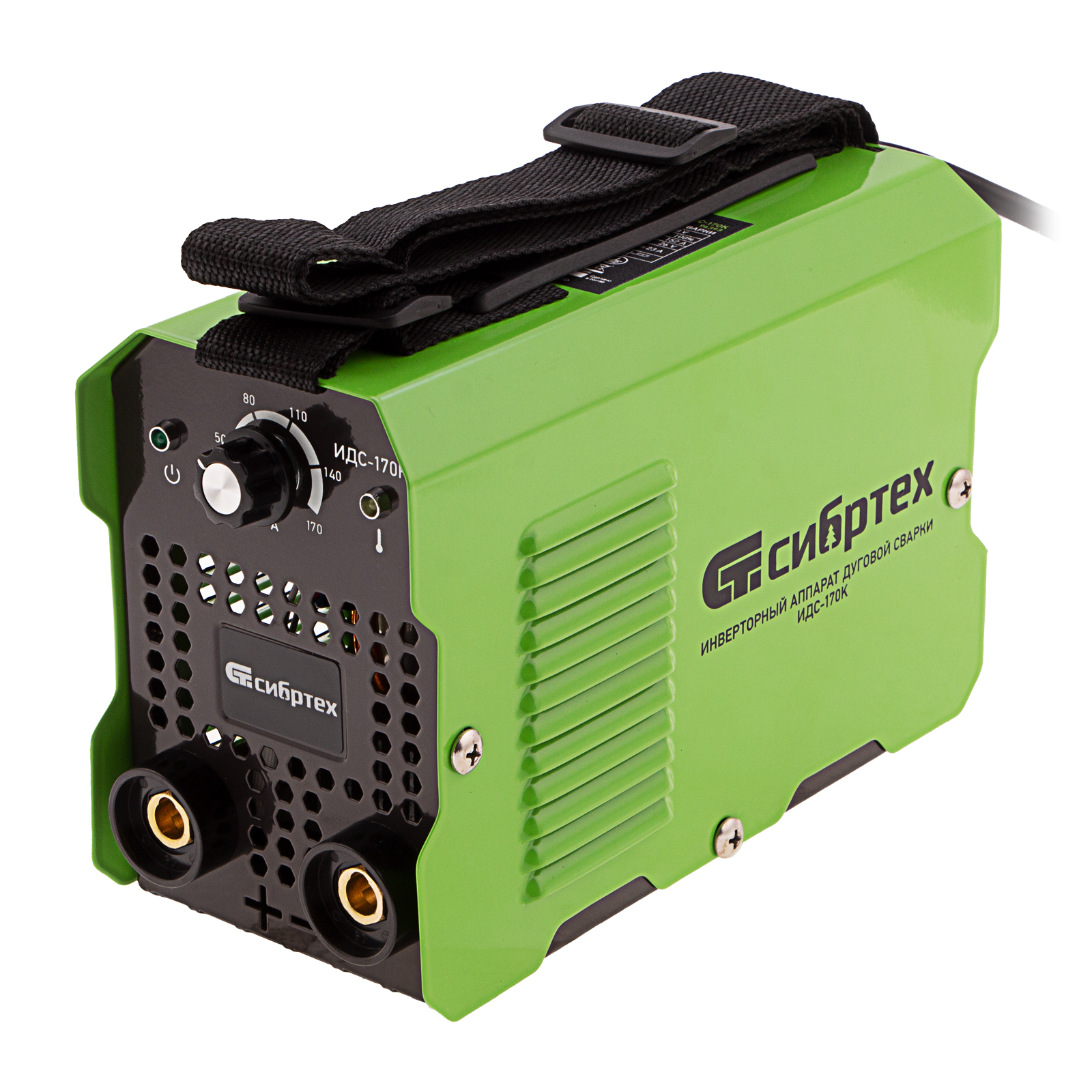 Инверторный аппарат дуговой сварки ИДС-170K, 170 А, ПВ 80%, диаметр электрода 1,6-3,2 мм Сибртех (94393)