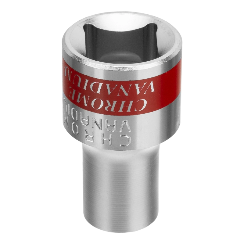 Головка торцевая, 9 мм, двенадцатигранная, CrV, под квадрат 1/2, хромированная Matrix (13678)