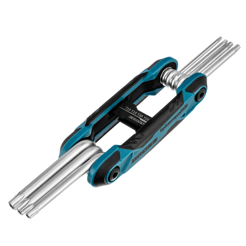 Набор ключей имбусовых Tamper-Torx , складные, 8 шт, CrV Gross (16413)
