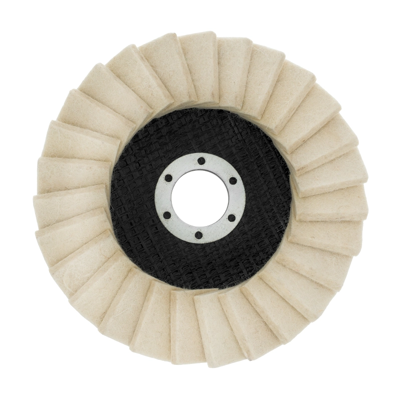 Круг полировальный лепестковый из натурального войлока 125 х 22.2 мм Matrix (75934)