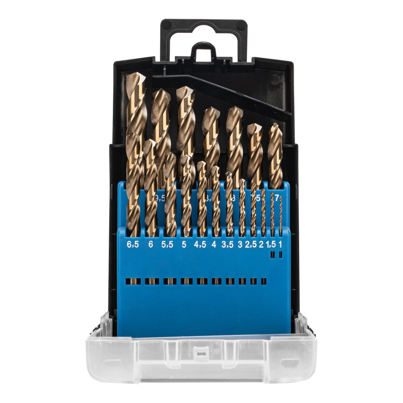 Набор сверл по металлу, 1-10 мм (через 0.5 мм) 19 шт, Р6М5К5, вышлиф, цилиндрический хвостовик Барс (72376)