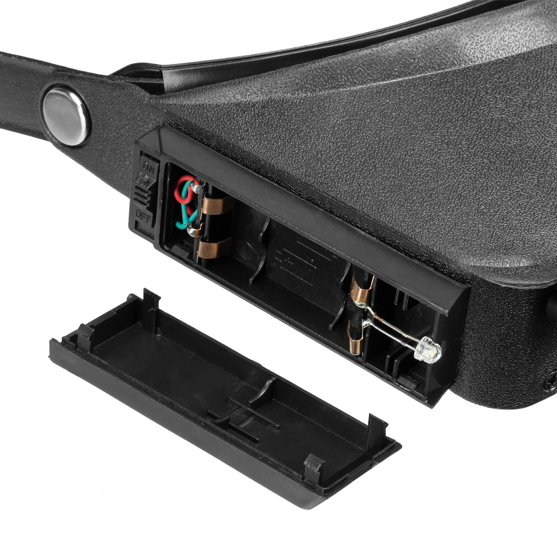 Лупа с дополнительными линзами, с подсветкой, для закрепления на голове Sparta (913825)