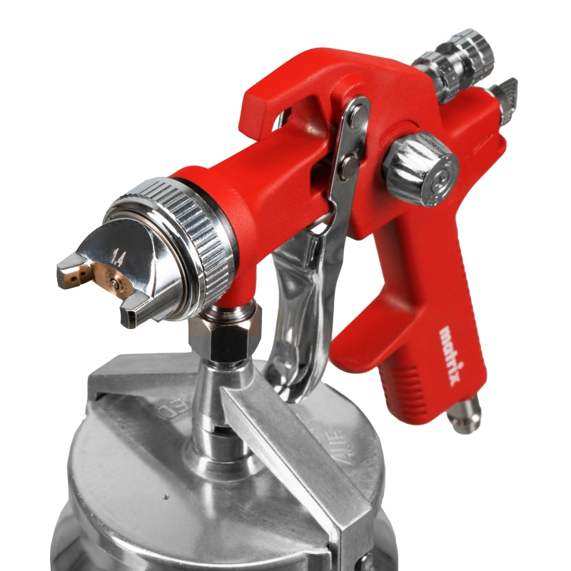 Краскораспылитель HVLP пневмат. с нижним бачком V= 1 л, сопло диаметром 1.4 мм Matrix (57319)