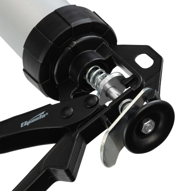 Пистолет для герметика, 400 мл, "закрытый", алюминиевый корпус, круглый шток 8 мм Sparta (886475)