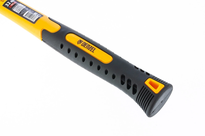 Киянка резиновая, 32 oz, черная резина, фибергласовая рукоятка Denzel (7711194)