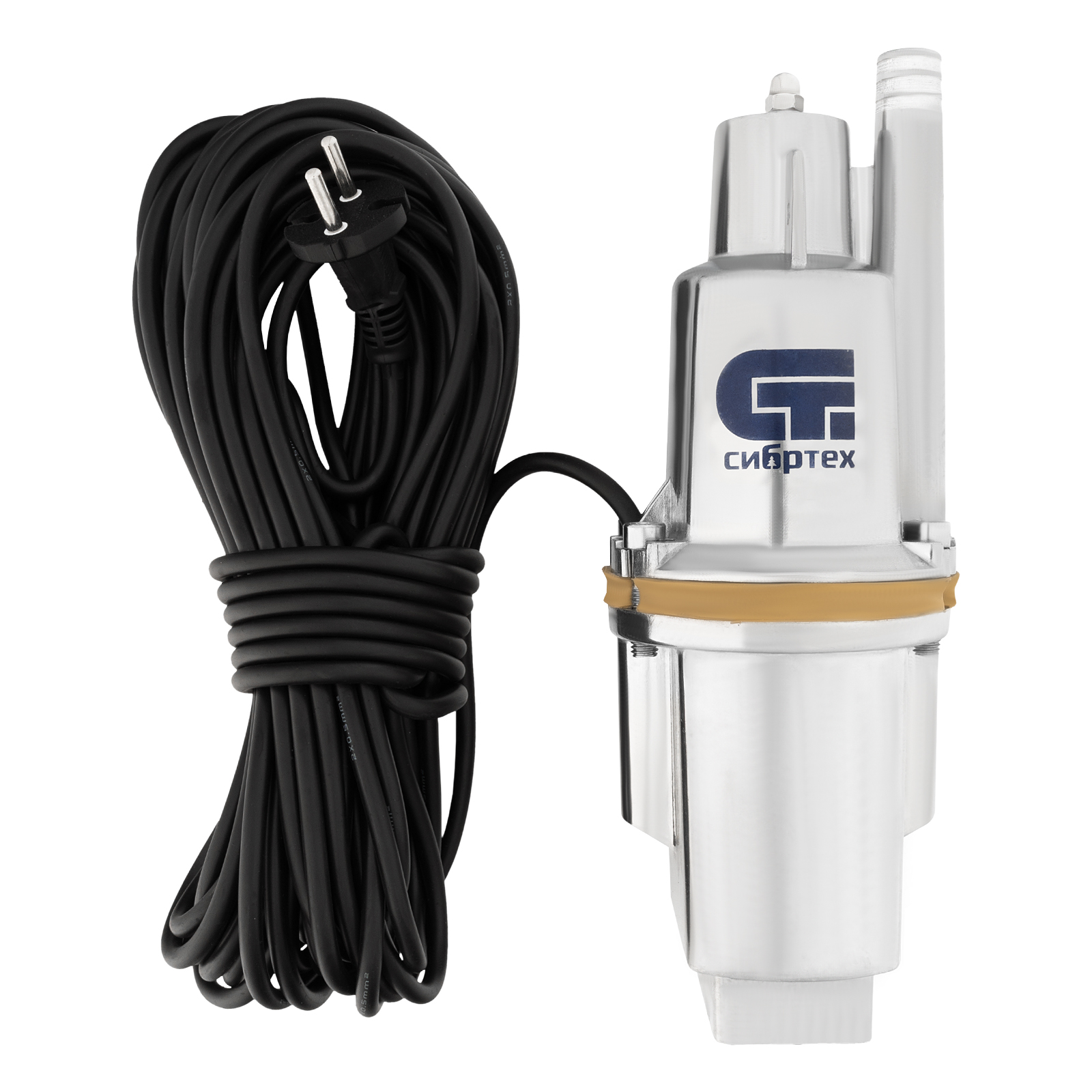 Вибрационный насос СВН300-15, верхний забор, 300 Вт, напор 75 м, 1200 л/ч, кабель 15 м Сибртех (99302)