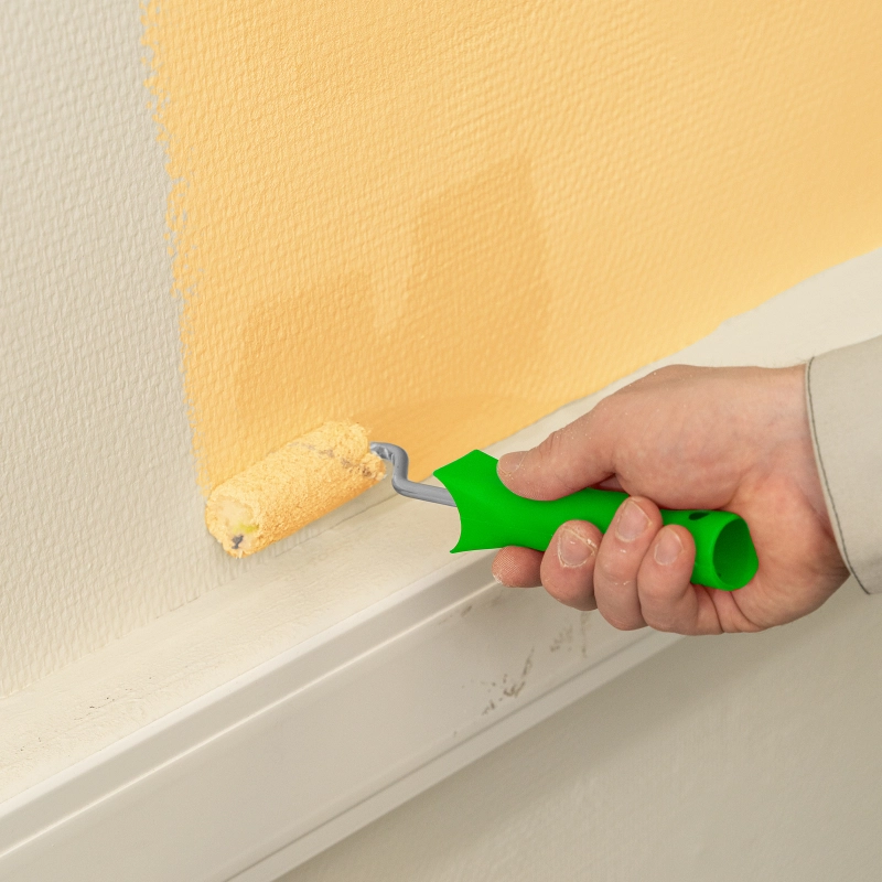 Мини-валик сменный "Водные краски", 60 мм, ворс 12 мм, D 16 мм, D ручки 6 мм, полиэстер Сибртех (80581)