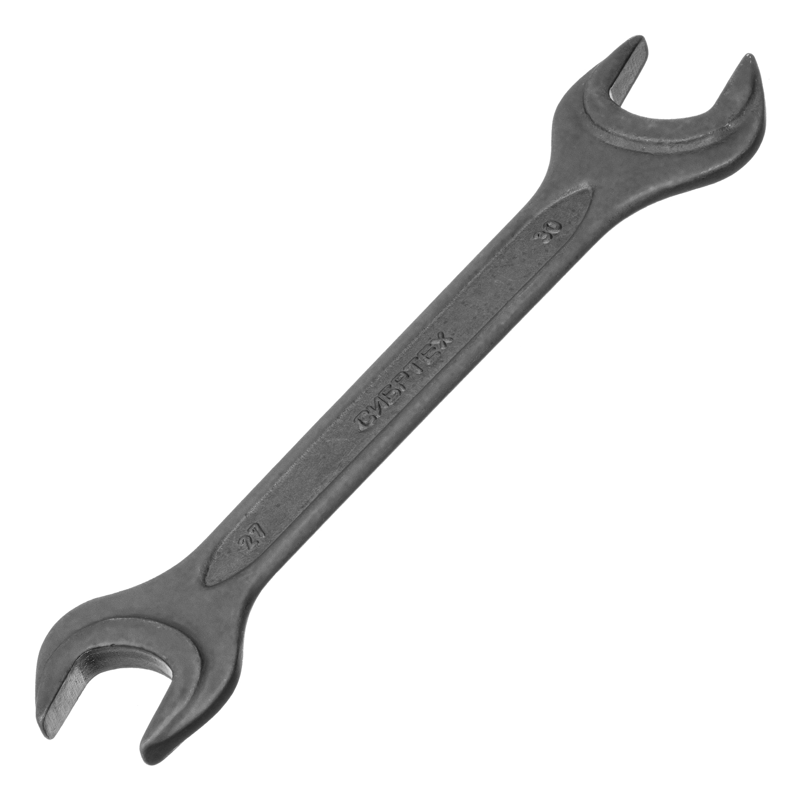 Ключ рожковый, 27 х 30 мм, CrV, фосфатированный Сибртех (14331)