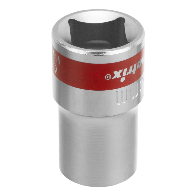 Головка торцевая, 13 мм, двенадцатигранная, CrV, под квадрат 1/2, хромированная Matrix (13686)