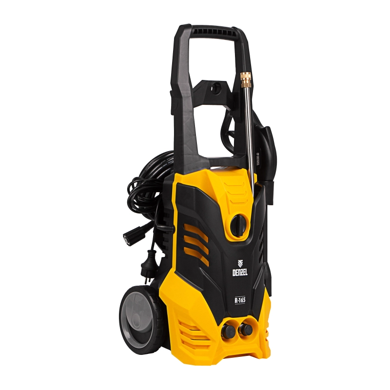 Моечная машина высокого давления R-165, 2200 Вт, 165 бар, 7 л/мин, колесная Denzel (58234)