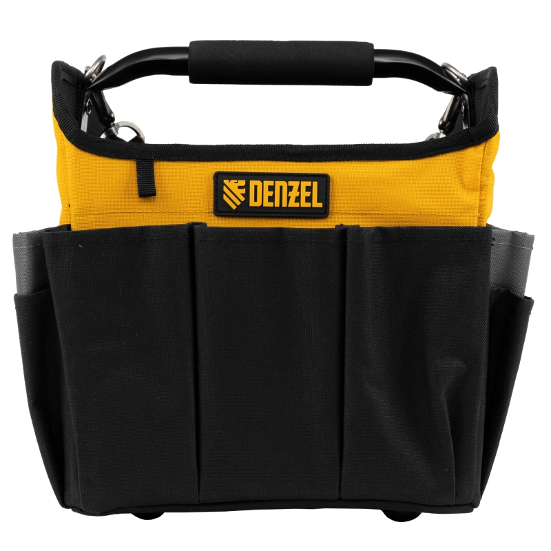Переноска для инструмента, 260х240х300 мм, 22 кармана, наплечный ремень Denzel (90294)