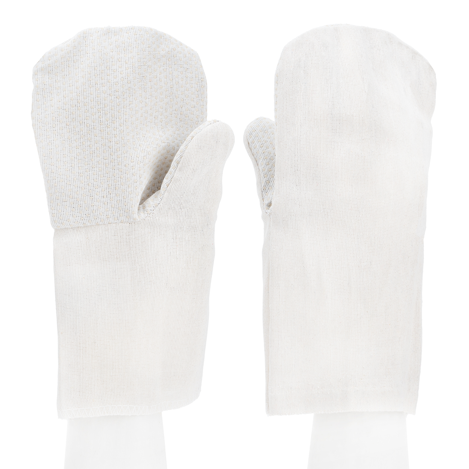 Рукавицы х/б с наладонником из ПВХ, 1 размер Сибртех (68145)