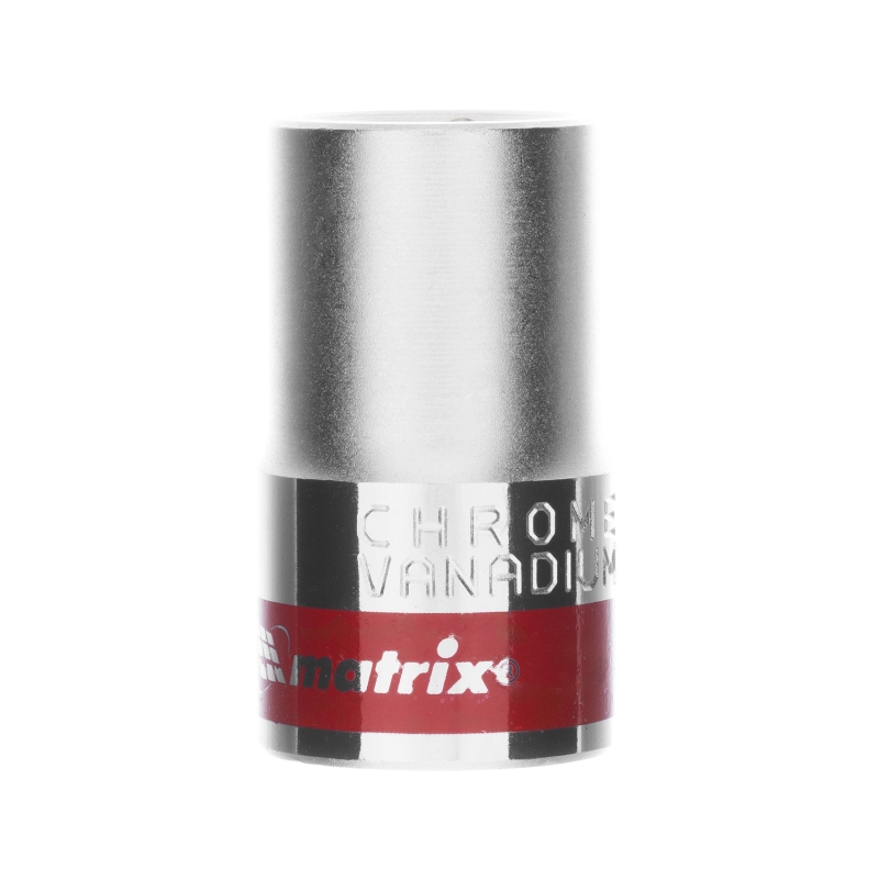 Головка торцевая, 14 мм, шестигранная, CrV, под квадрат 1/2, хромированная Matrix (13114)