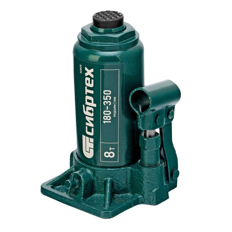 Домкрат гидравлический бутылочный, 8 т, 180-350 мм Сибртех (50805)