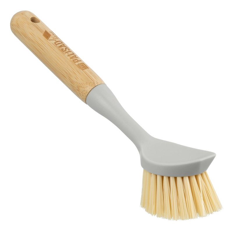 Щетка для посуды круглая d 60х230 мм, бамбуковая рукоятка, Home Palisad (93571)