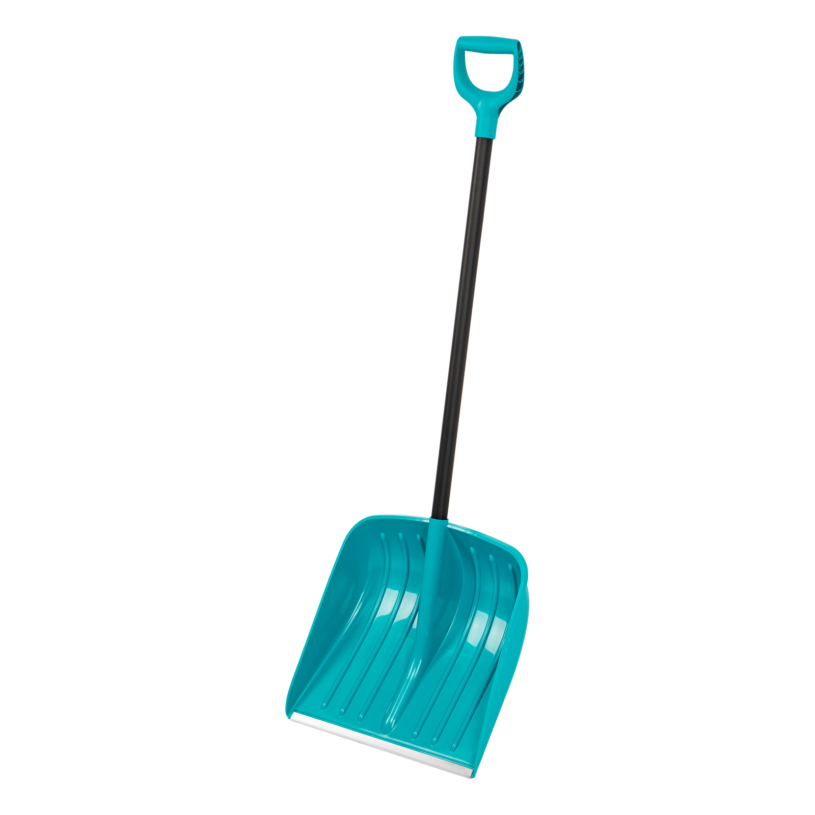 Лопата для уборки снега, полипропилен, 450х450х1355 мм, алюминиевый черенок, усиленная, LUXE Palisad (61678)