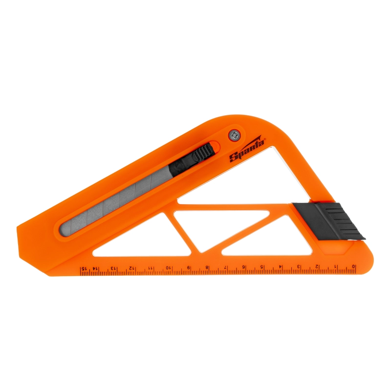 Нож, 18 мм, выдвижное лезвие, для резки обоев, линейка Sparta (789195)