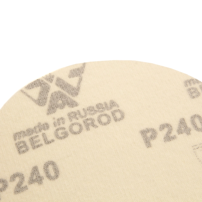 Диск шлифовальный под "липучку", KP14D, зернистость P 240, 5-Н, 125 мм, 5 шт, "БАЗ" (73739)