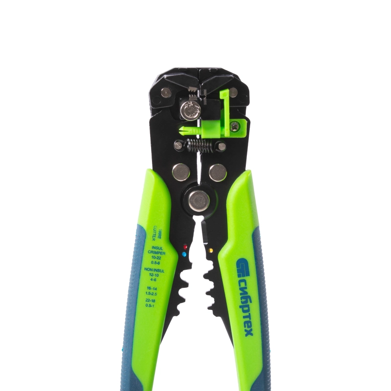 Щипцы для зачистки электропроводов, функция обрезания проводов Сибртех (17734)