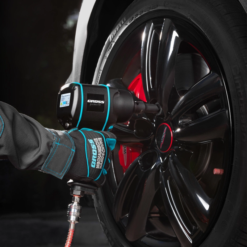 Гайковерт пневматический ударный G1285, 1/2, Twin Hammer, 1220Нм, 6500 об/мин, композитный Gross (57442)