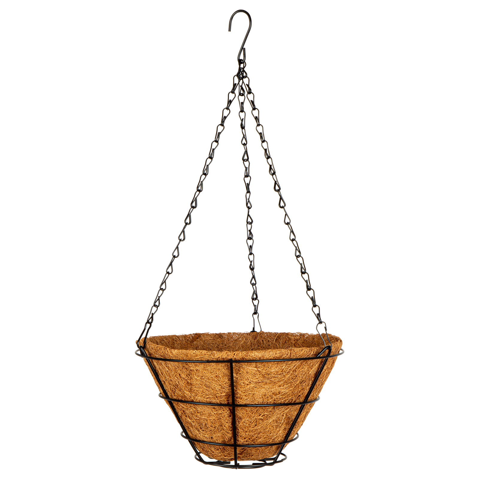 Кашпо подвесное с вкладышем из коковиты, конус D 25 см Palisad (69020)