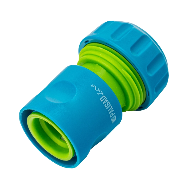 Соединитель пластмассовый, быстросъемный для шланга 3/4, однокомпонентный Palisad Luxe (66257)