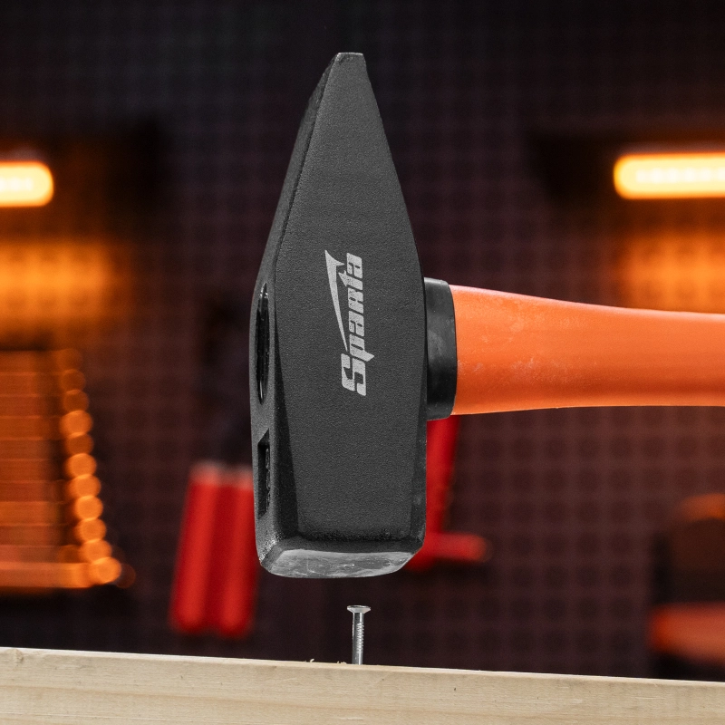 Молоток слесарный, 1500 г, фибергласовая обрезиненная рукоятка Sparta (10381)