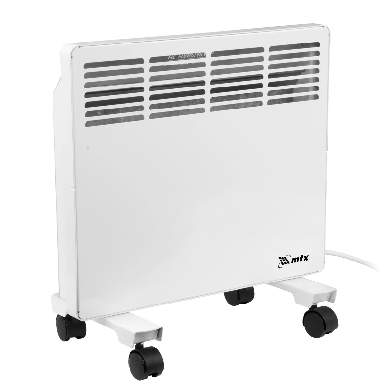 Конвектор электрический КМ-1000.1, 230 В, 1000 Вт, X-образный нагреватель, колеса, термостат MTX (98124)