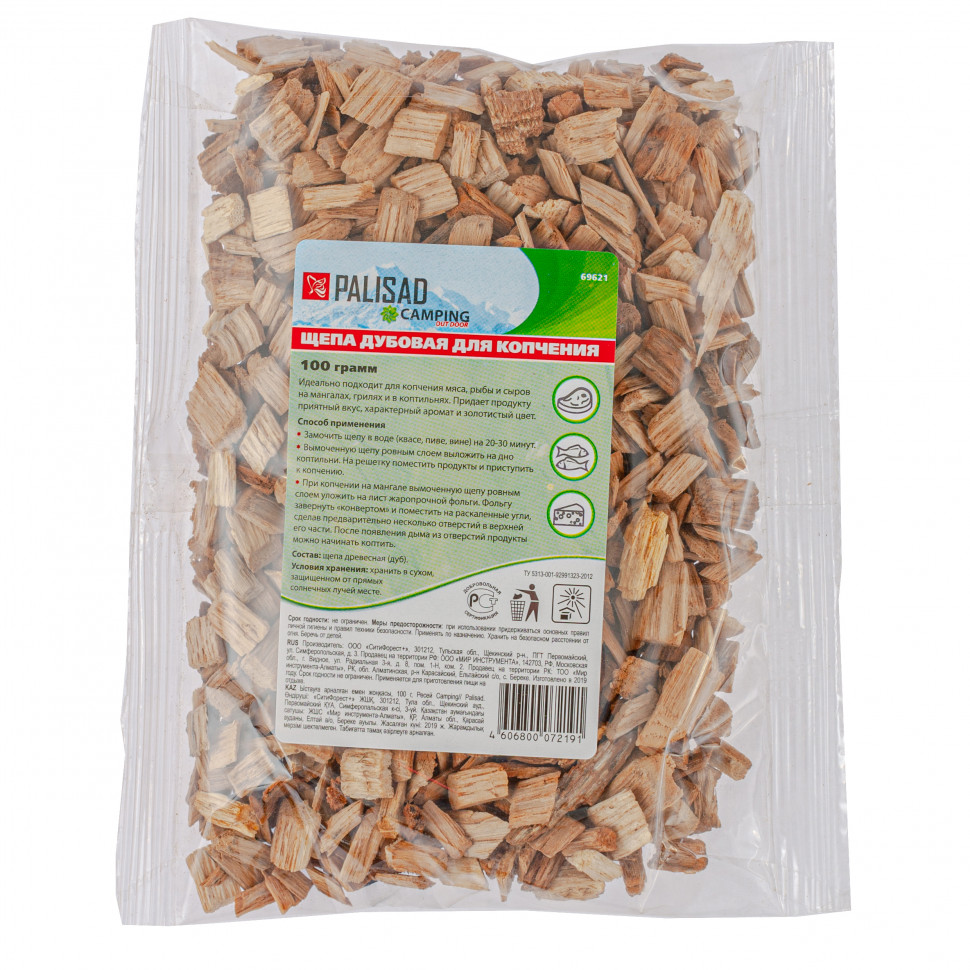 Щепа дубовая для копчения, 100 гр Camping Palisad (69621)