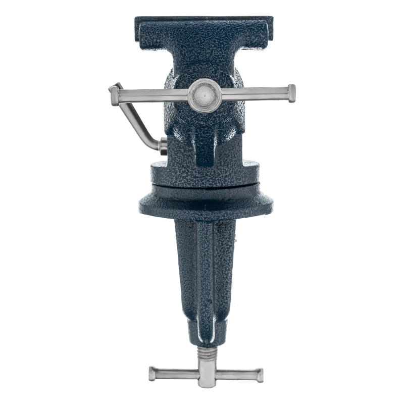 Тиски слесарные, настольные, поворотные, ширина рабочих губок 65 мм, наковальня Сибртех (18672)