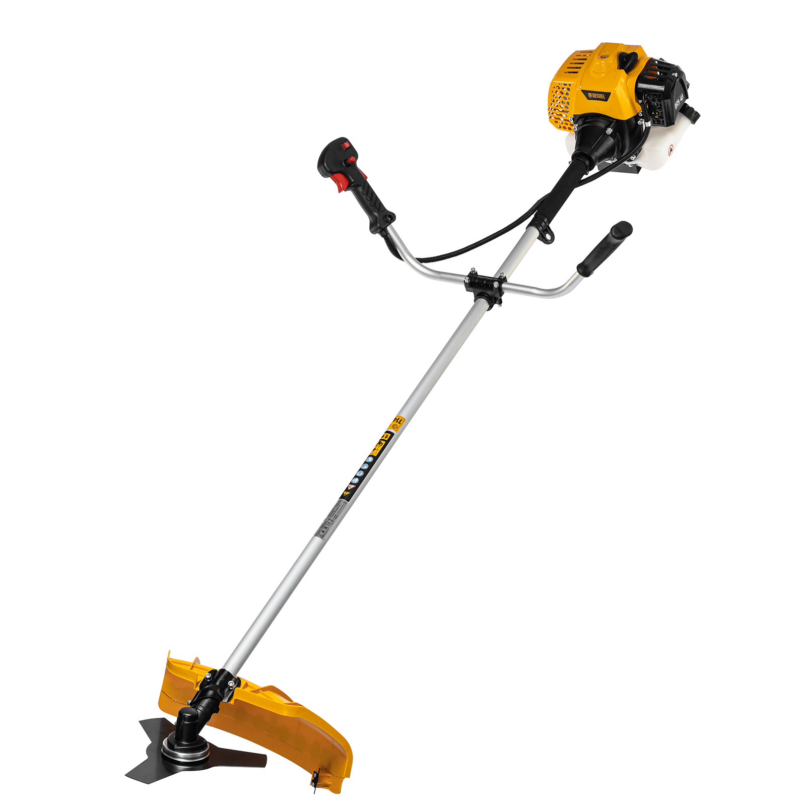 Триммер бензиновый DTS-43, 43 см3, неразъемная штанга, состоит из 2 частей Denzel (962135)